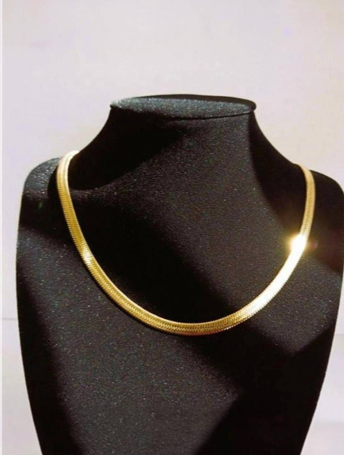Anti Tarnish Plain Silk Design Gold-plated Plated Stainless Steel Chain - Image 1
