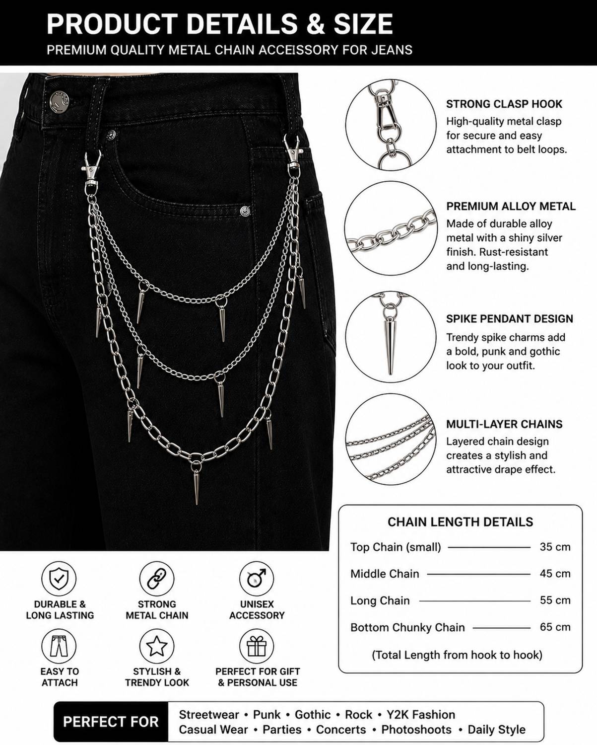 ENTAN Sterling Silver Layered Necklace - Image 3