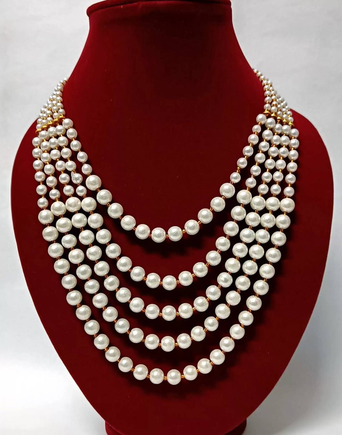 Aamrapali Silver Gems Graceful White Antique Necklace for Women Stone Necklace