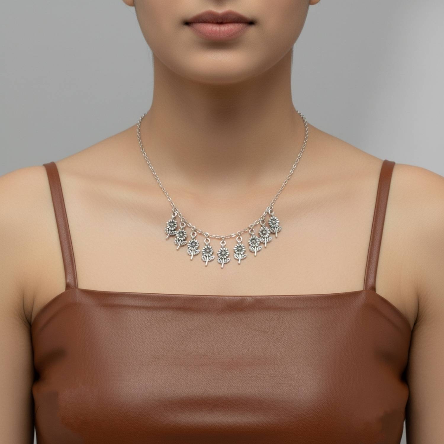 Beginners Prime Floral Choker Girls Necklace Gold-plated Plated Alloy Choker