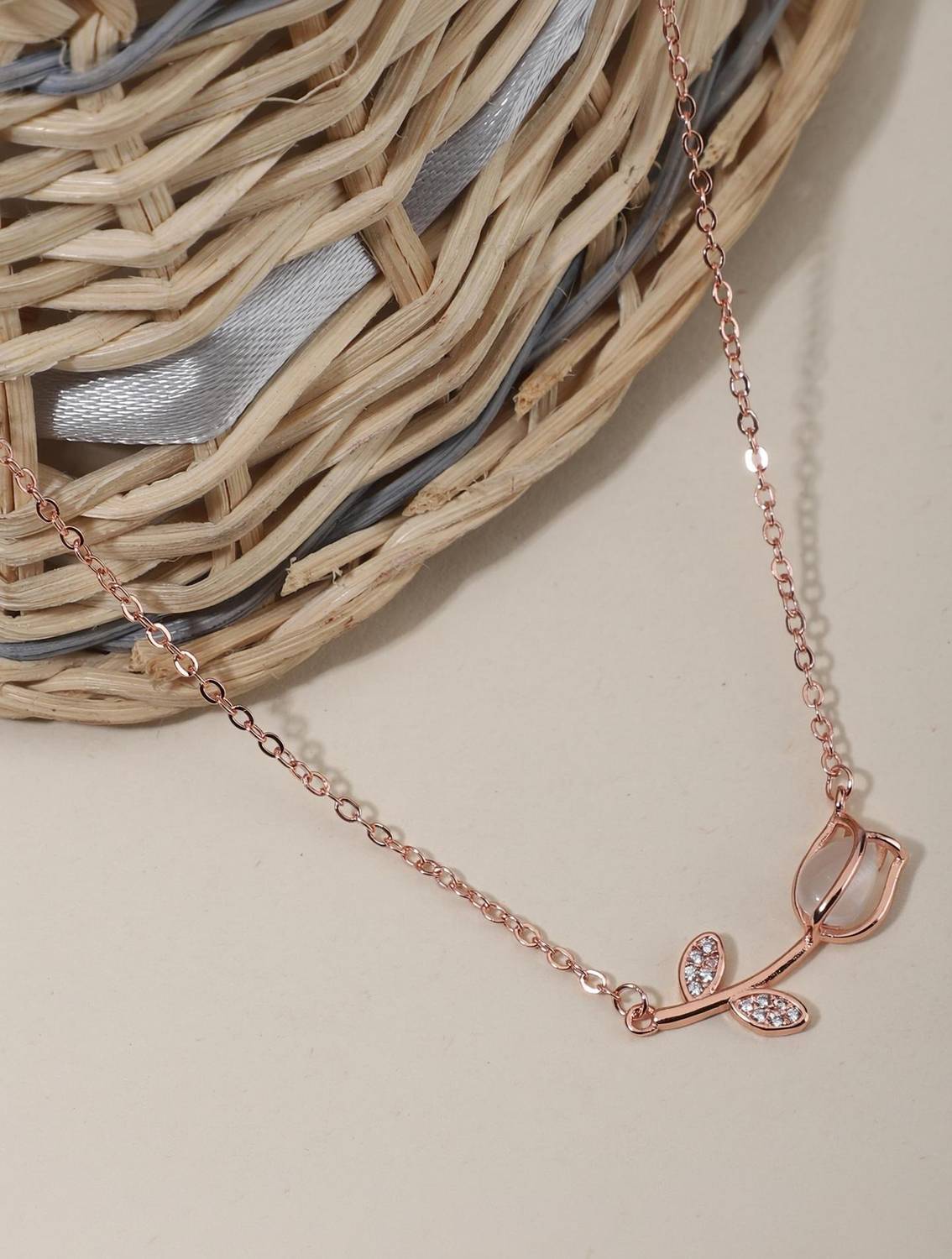 BISHTY Rhodium Plated Stainless Steel Chain Set