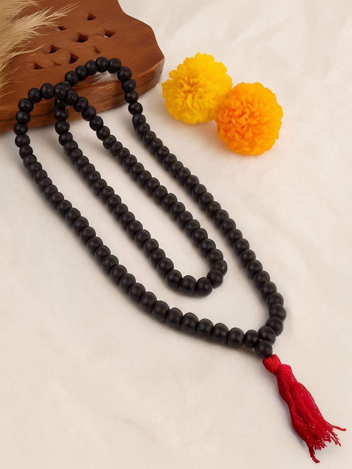 Astrotalk 100% Original Karungali Malai | 8mm 108+1 Beads Jaap Mala | Ebony Wood Necklace