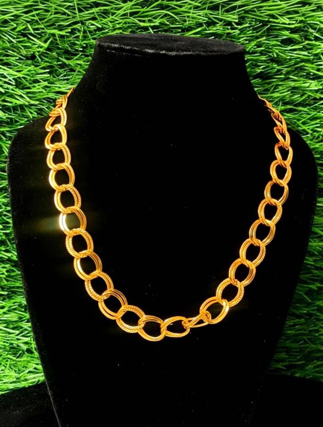 AGFashion Golden chain for men Gold-plated Plated Alloy Chain