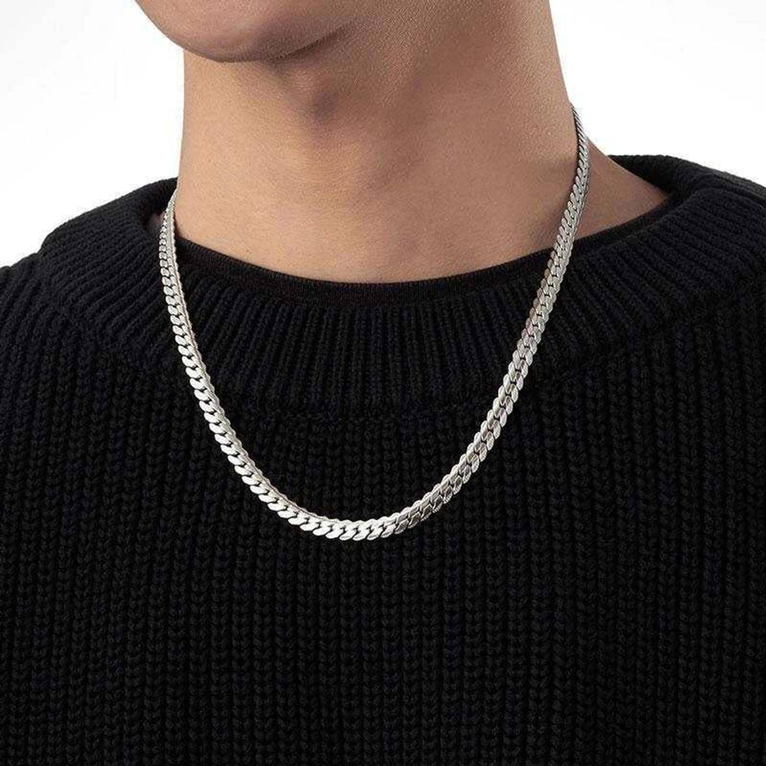 ADF 8mm Silver Plated Stainless Steel Chain - Image 1