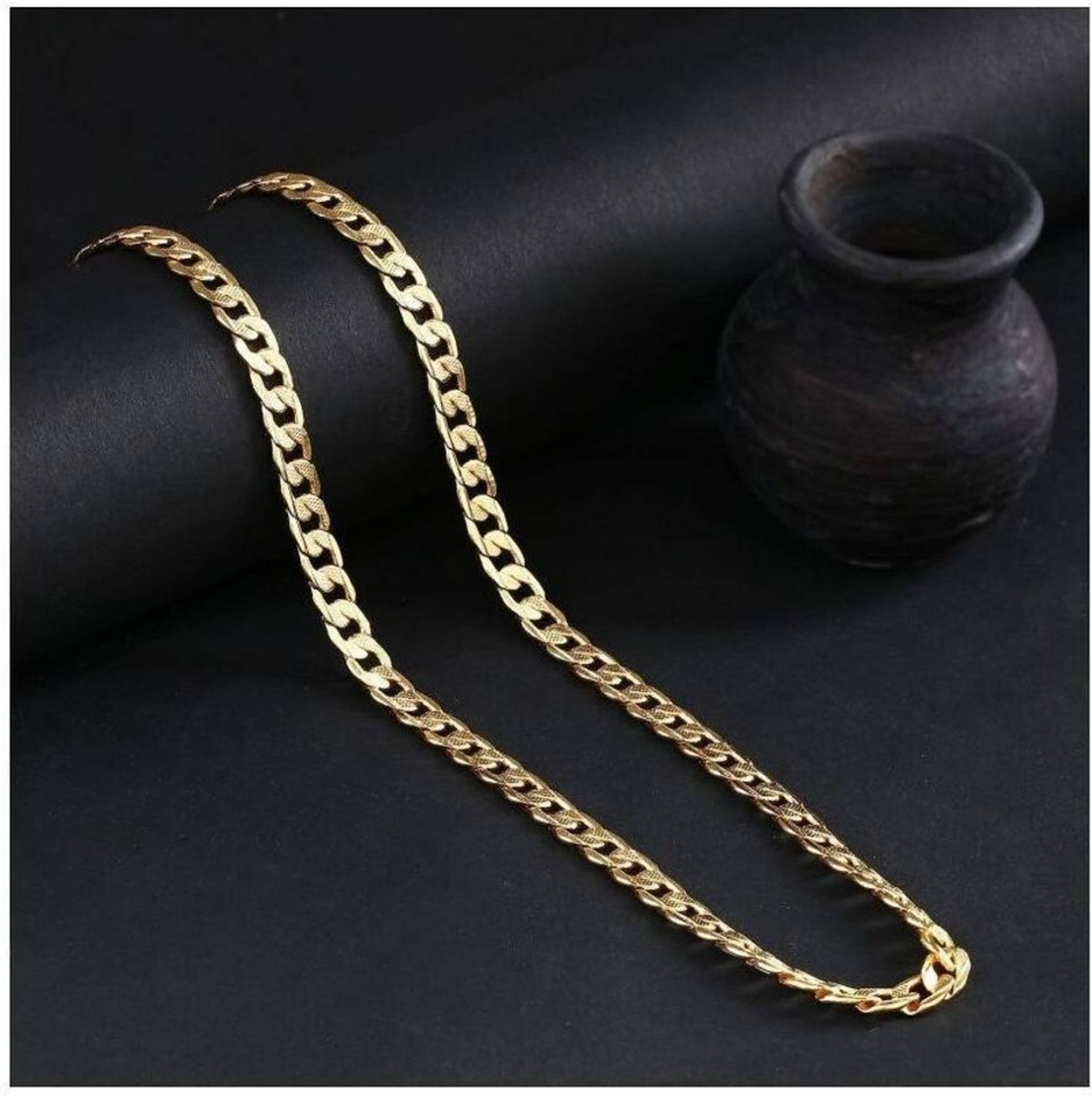 Atrisha Premium Gold Plated Chain for Boys and Men Gold-plated Plated Alloy Chain