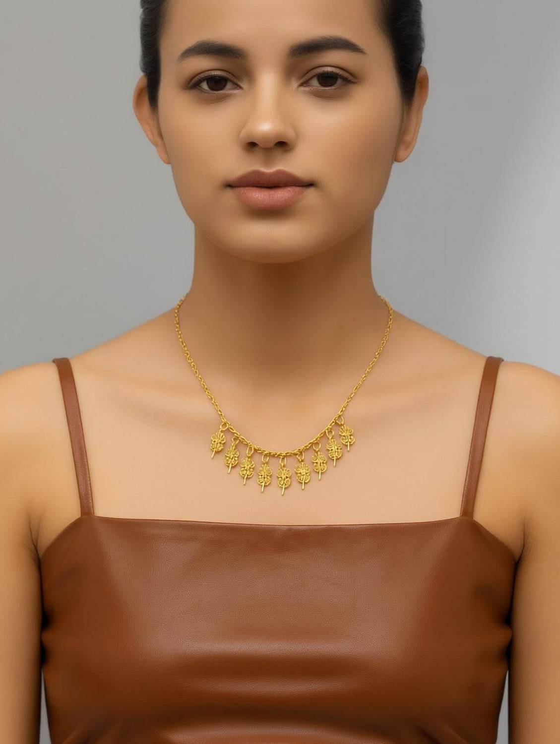 Beginners Prime Floral Girls Necklace Gold-plated Plated Alloy Choker