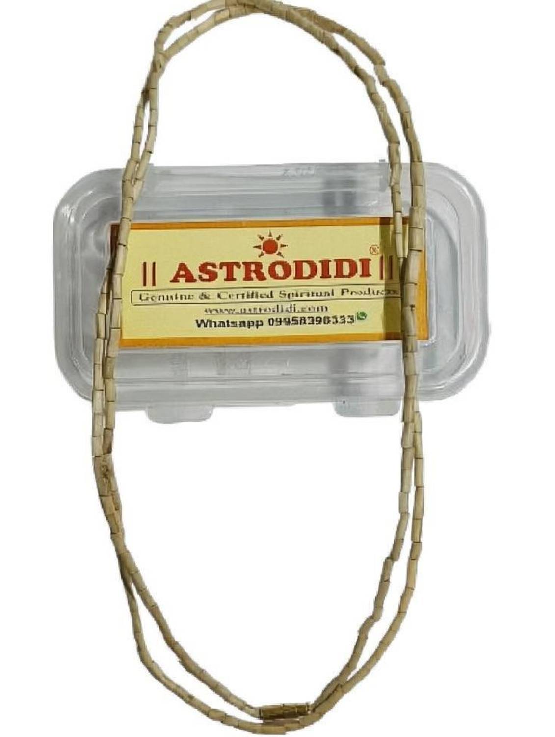 Astrodidi Tulsi Kanthi Mala 2 Round for Neck Wearing 100% Original Vrindavan Tulasi Mala Wood Chain