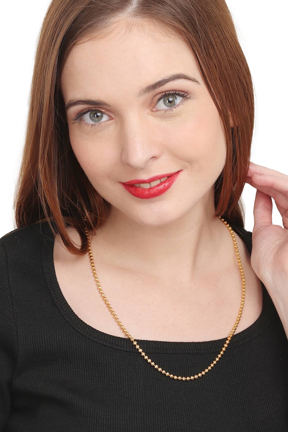 AanyaCentric Mater Mala 17grams 22 inches Long Gold-plated Plated Brass Chain