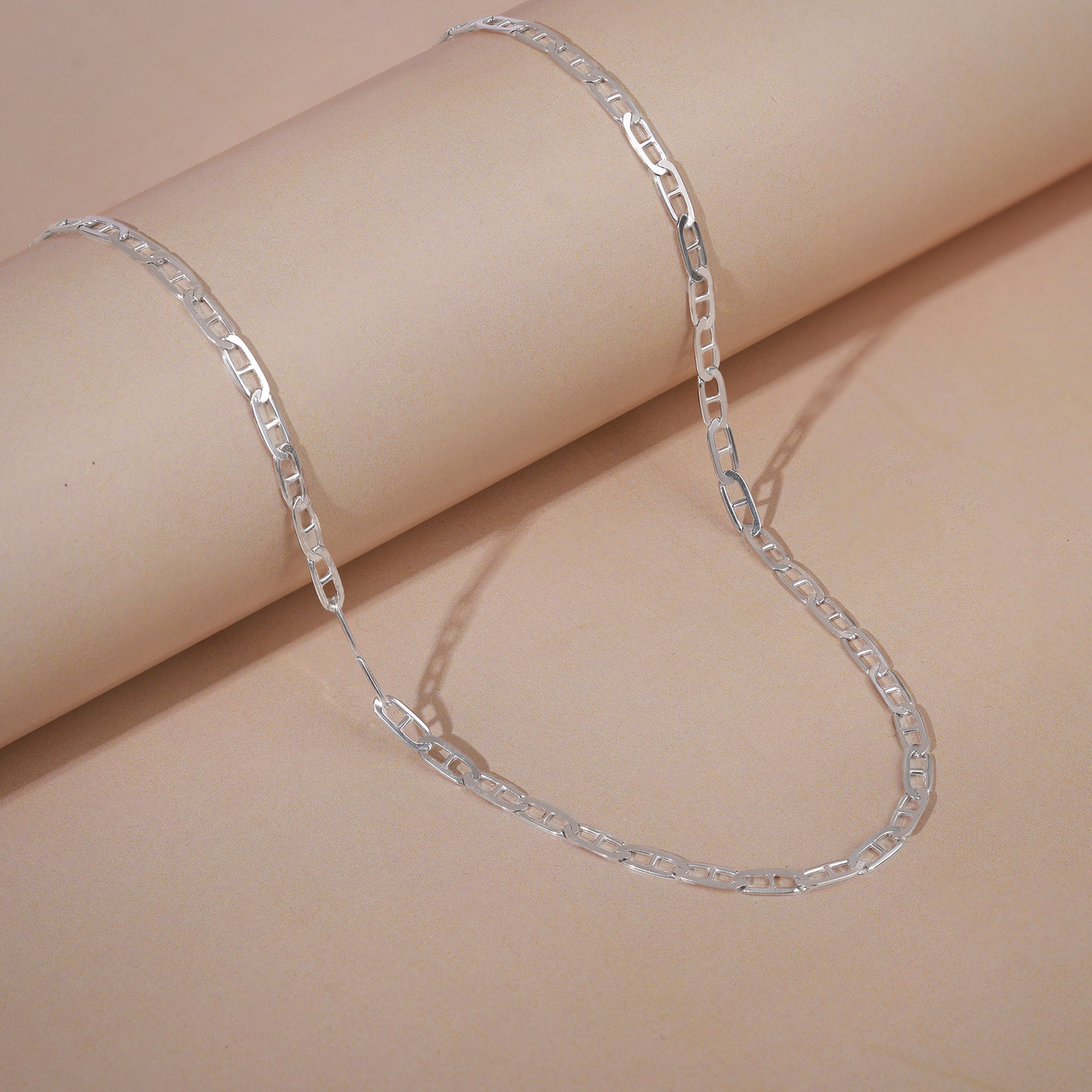 Image of GIVA Rhodium Plated Sterling Silver Chain