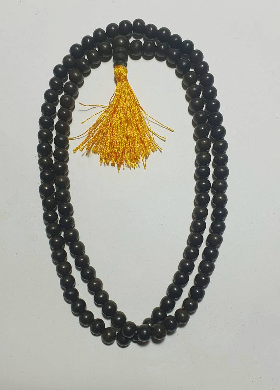 Aurra Stores Ebony Wood Karungali Malai (Pure Ebony Wood Jaap Mala) Size-6mm Beads-108+1 Beads Wood Chain
