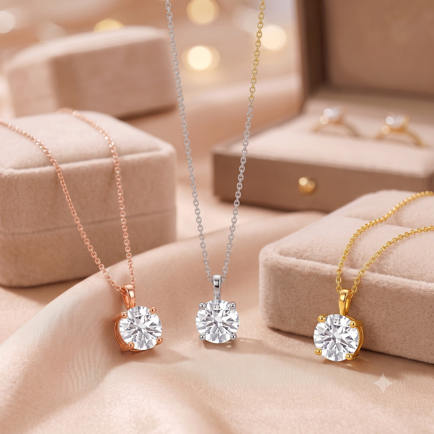 Image of RAGABANDHA DESIGN STUDIO Zircon Silver Pendant Set