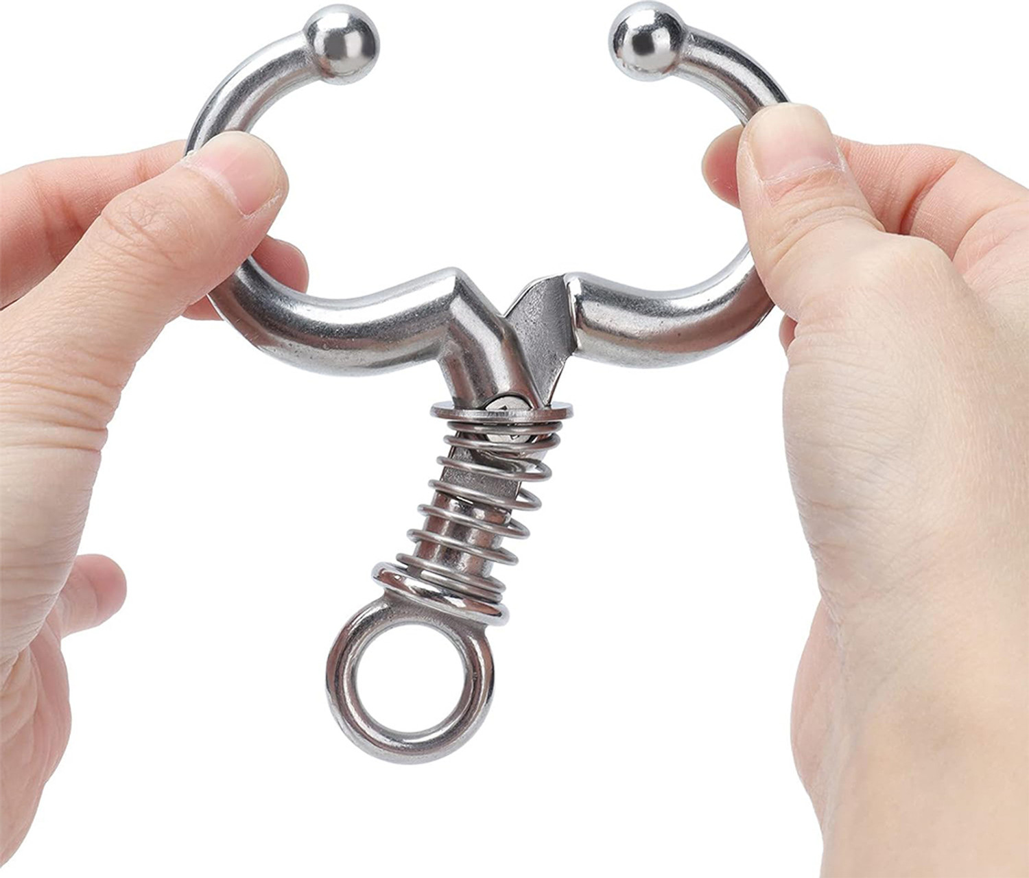 Image of HASTHIP Cattle Nose Ring Stainless Steel Detachable Clip-on Ring Needle Burner