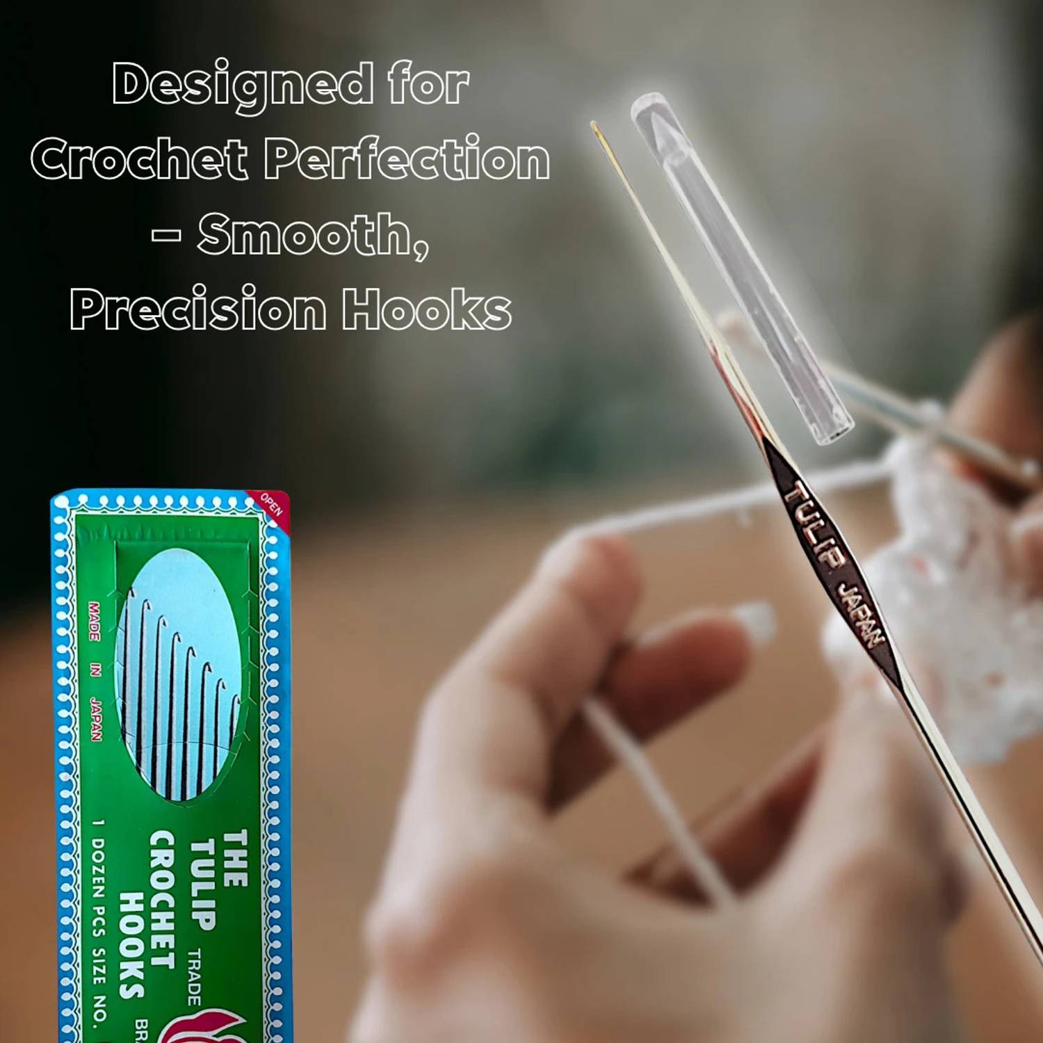 ADW CRAFT'S Tulip Crochet Hook Set –12 Pcs (2 Each in Sizes No. 7