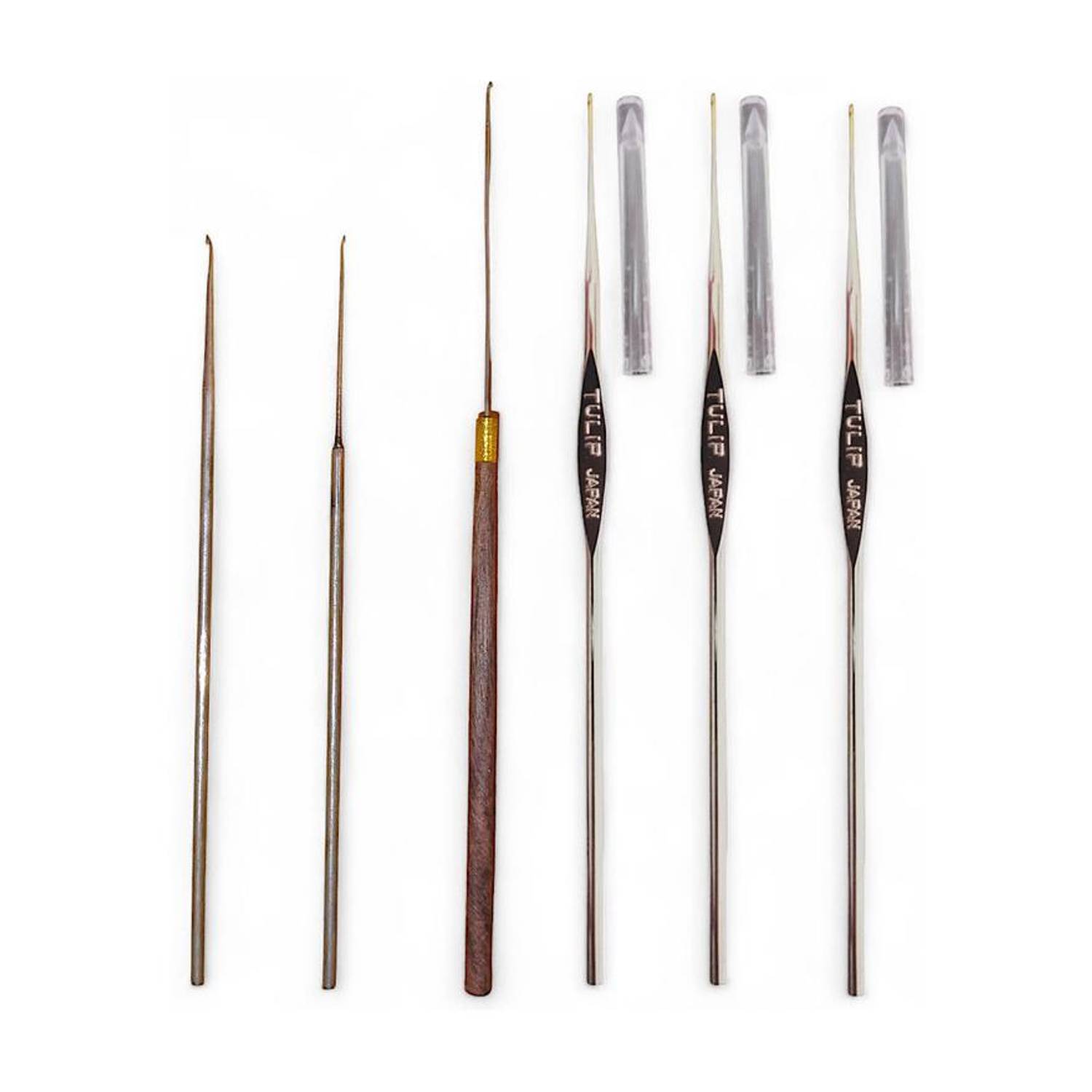ADW CRAFT'S 3 Iron Aari work Neelde and 3 Tulip Needle(14,23,24) Hand Sewing Needle