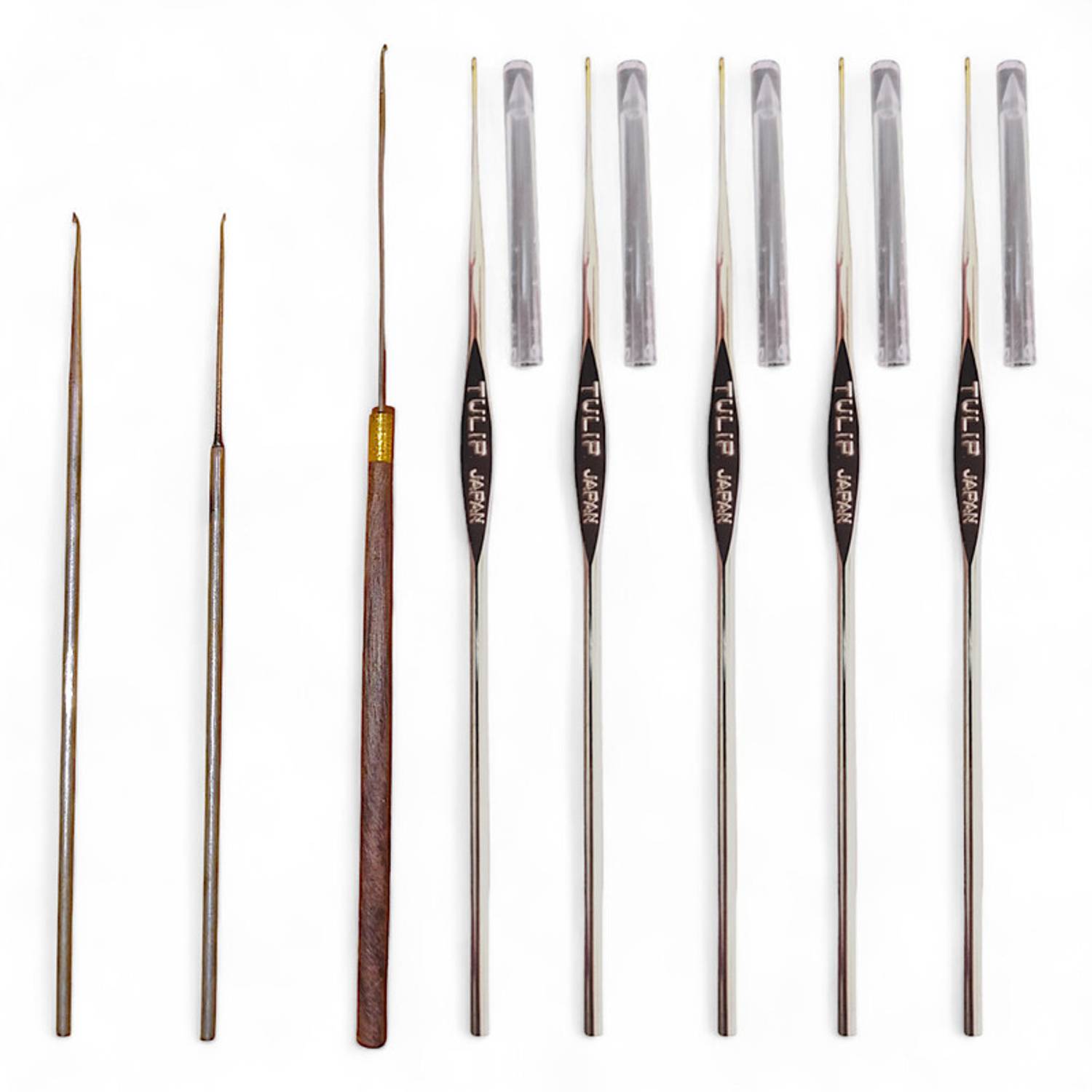 ADW CRAFT'S 3 Iron Aari work Neelde and 3 Tulip Needle(12,13,14,23,24) Hand Sewing Needle