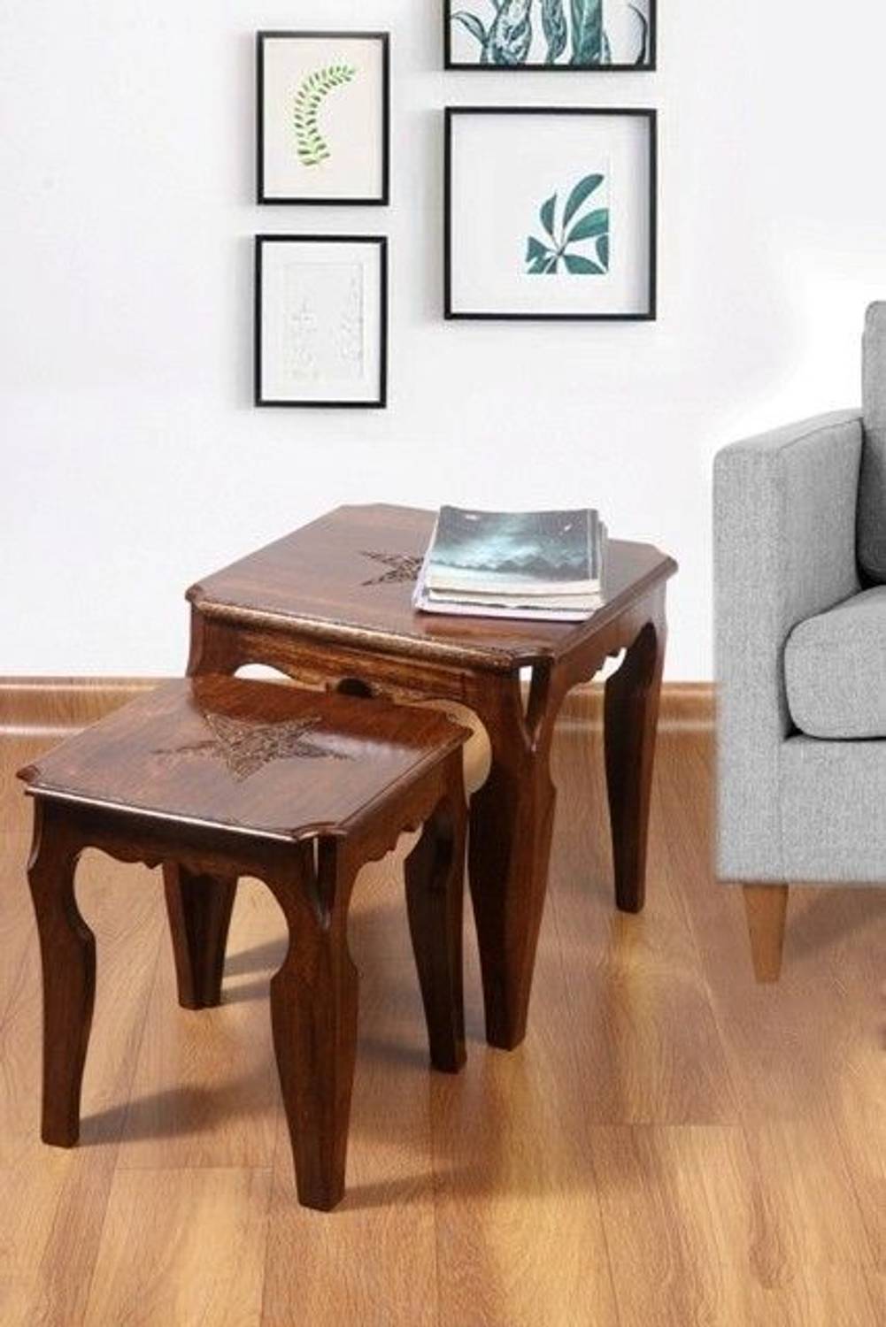 Amaze Shoppee Solid Wood Nesting Table