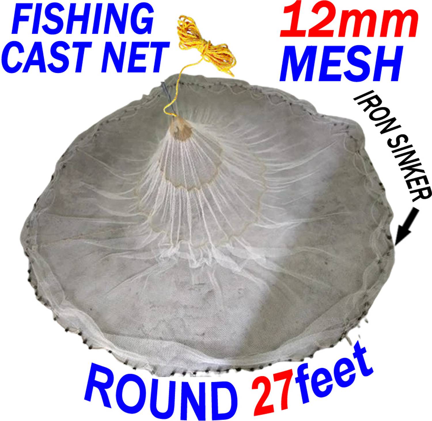 KVFISHNET CAST FISHING NET 12mm MESH(GAP), ROUND 27feet, HEIGHT 7feet, WEIGHT 2.2kg Fishing Net - Buy KVFISHNET CAST FISHING NET 12mm MESH(GAP), ROUND 27feet, HEIGHT 7feet, WEIGHT 2.2kg Fishing Net Online at KVFISHNET CAST FISHING NET 12mm MESH(GAP), ROUND 27feet, HEIGHT 7feet, WEIGHT 2.2kg Fishing Net - Buy KVFISHNET CAST FISHING NET 12mm MESH(GAP), ROUND 27feet, HEIGHT 7feet, WEIGHT 2.2kg Fishing Net Online at