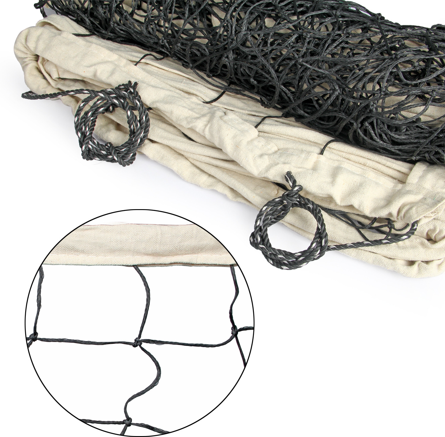 Image of Supreme Volleyball Net Classic (4 Side Canvas) Heavy Duty (Pack Of 1) Volleyball Net