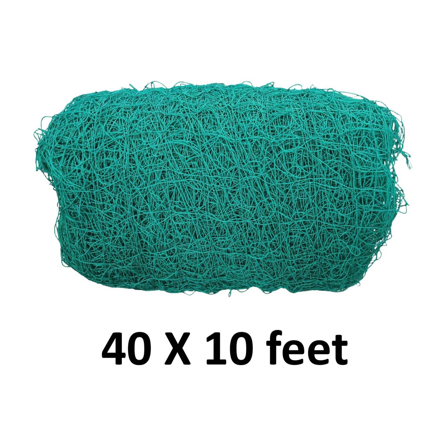 blumax Cricket Practice Net – 40 × 10 ft (Green) – Heavy Duty Nylon Cricket Net
