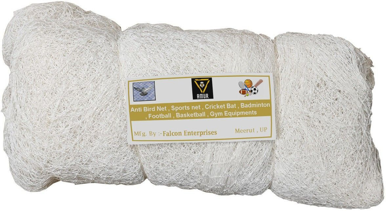 Image of Amur Anti Bird Net / Garden Net8Ft. x 15Ft. (120 SQ.Ft.) HDPE Nylon ( White Colour ) Hiking Net
