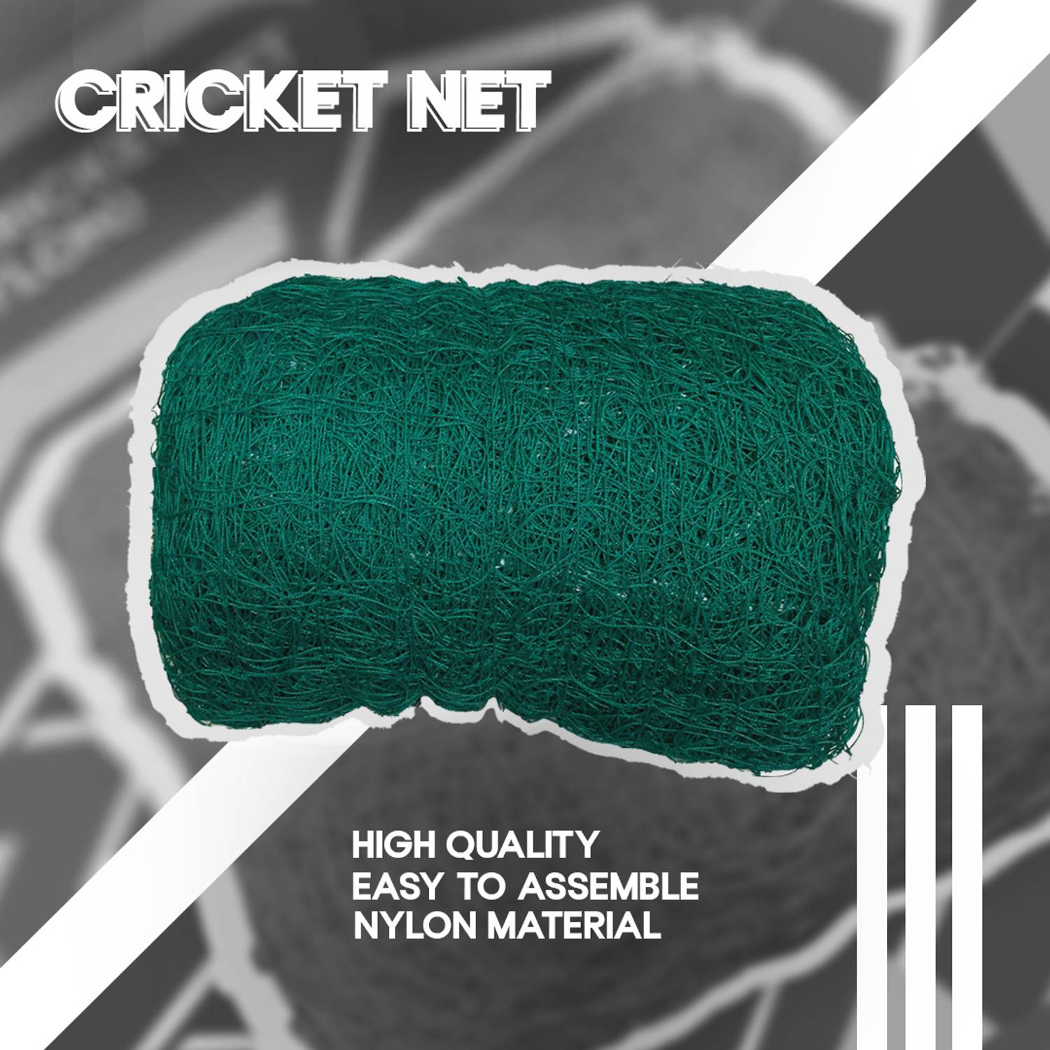 Acronet Cricket Nylon Great Performance Net 100x10 Feet Cricket Net