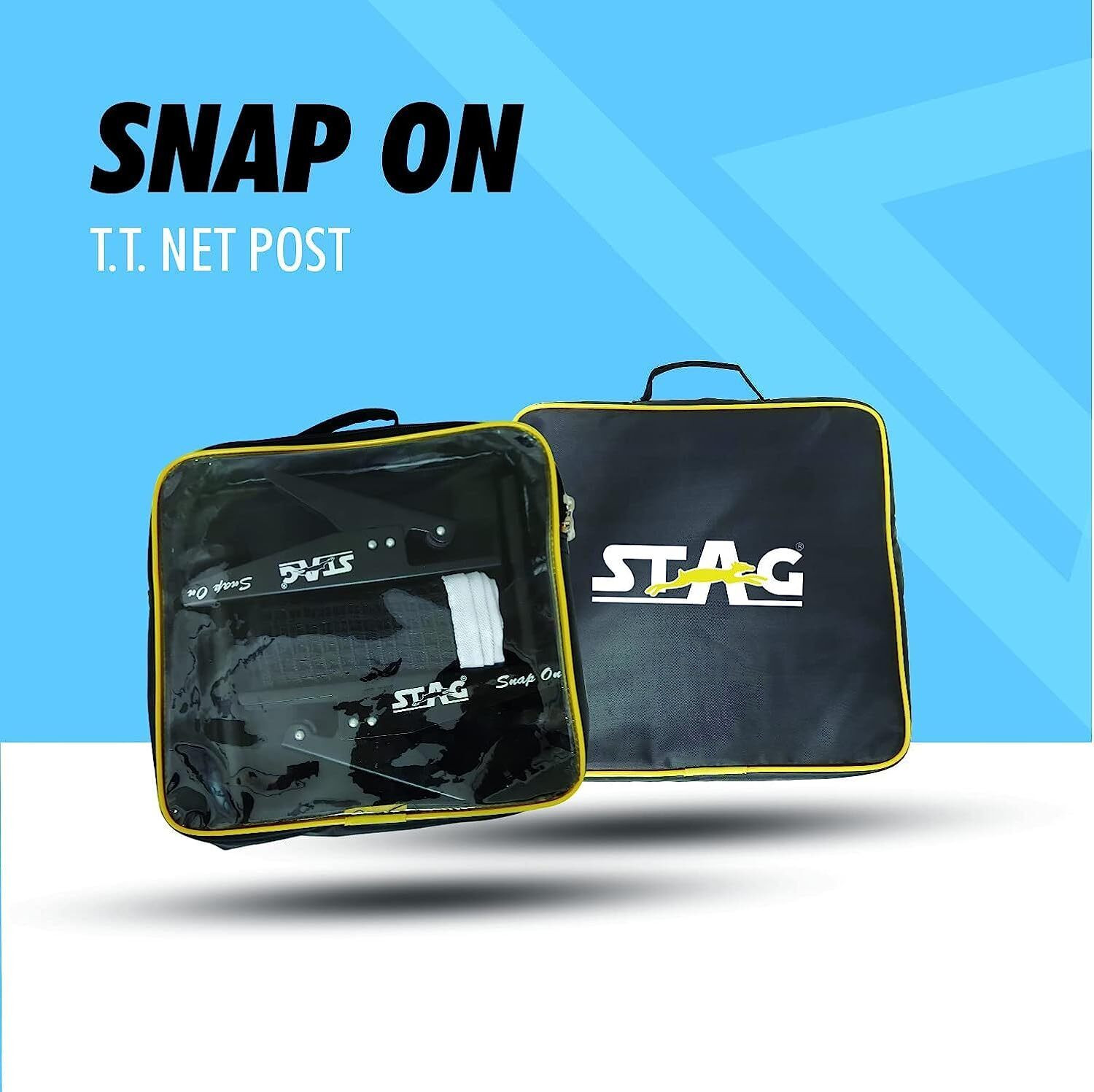 Image of Stag iconic Premium TT Table Snap on Net and Post Set Table Tennis Net