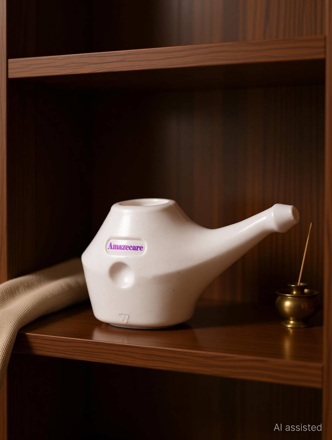 AMAZECARE Plastic White Neti Pot