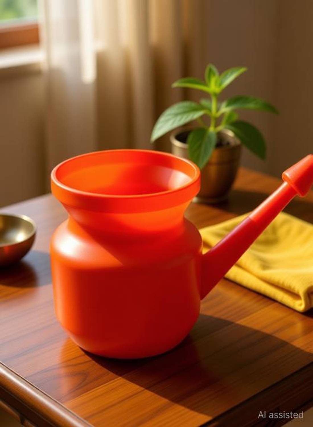 AMAZECARE Plastic Red Neti Pot