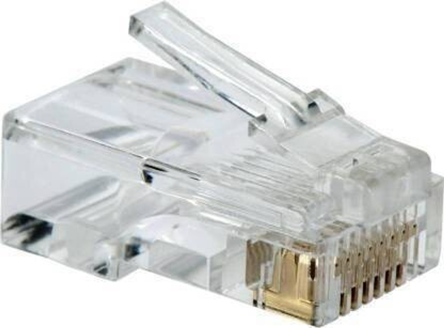 Image of Etake (Pack of 100) NT Connector Ethernet Cable Head Plug Cat5, 5E RJ45 Connector,RJ-45 NT Ethernet Crimp Connectors Lan Adapter,RJ45 Module Plugs Network Interface Card
