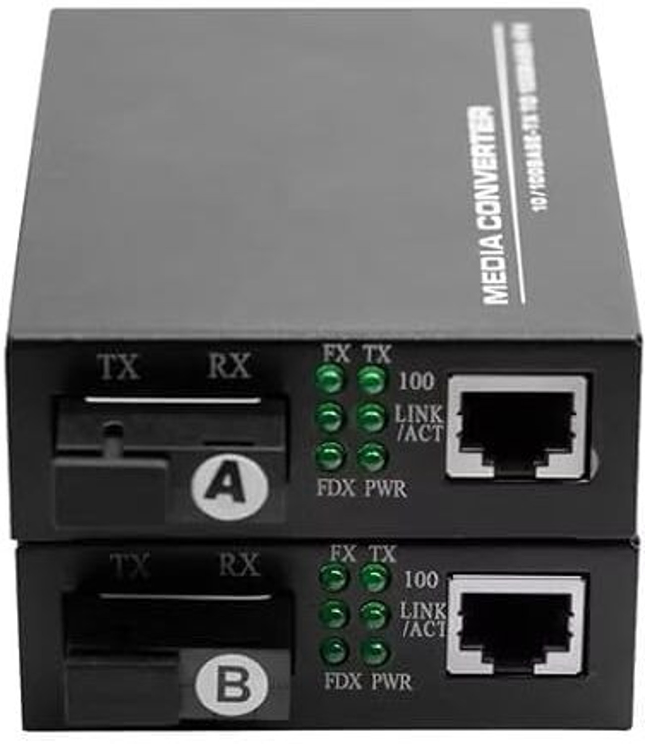 Image of SHYAM Media Converter 10 /100 /1000 Mbps, SM-SF, RJ45 to Fiber 1 Ports 1000 Mbps Unmanaged Network Switch