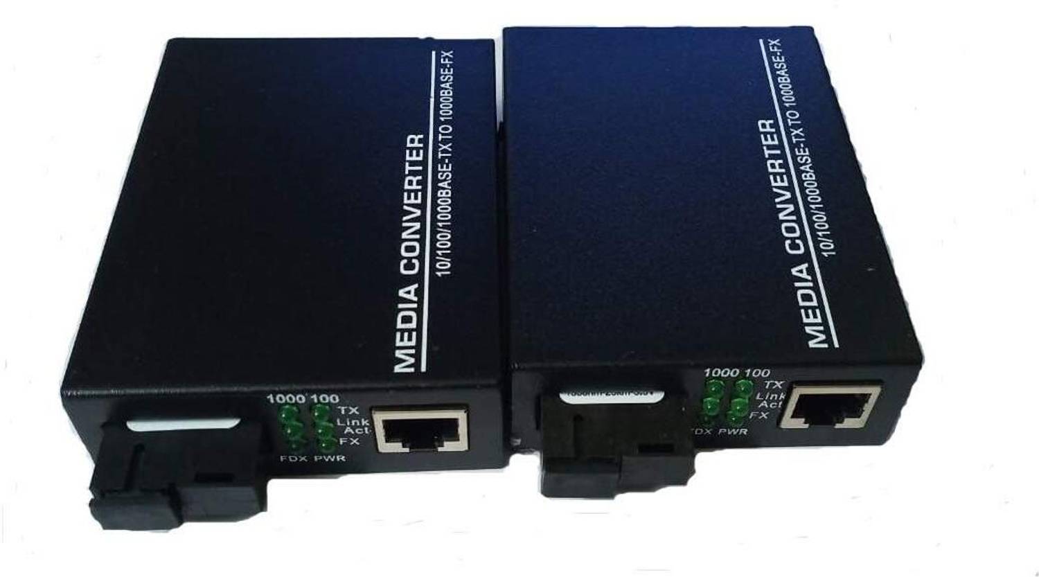 HANUTECH Gigabit Media Converter RJ45 to Fiber 1000Base-LX SM 20km (Pair) 1 Ports 1000 Mbps Unmanaged Network Switch