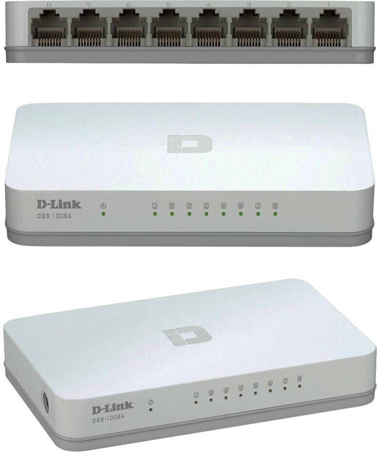 D-Link DES-1008C 10/100 Mbps Unmanaged Switch 8 Ports 100 Mbps