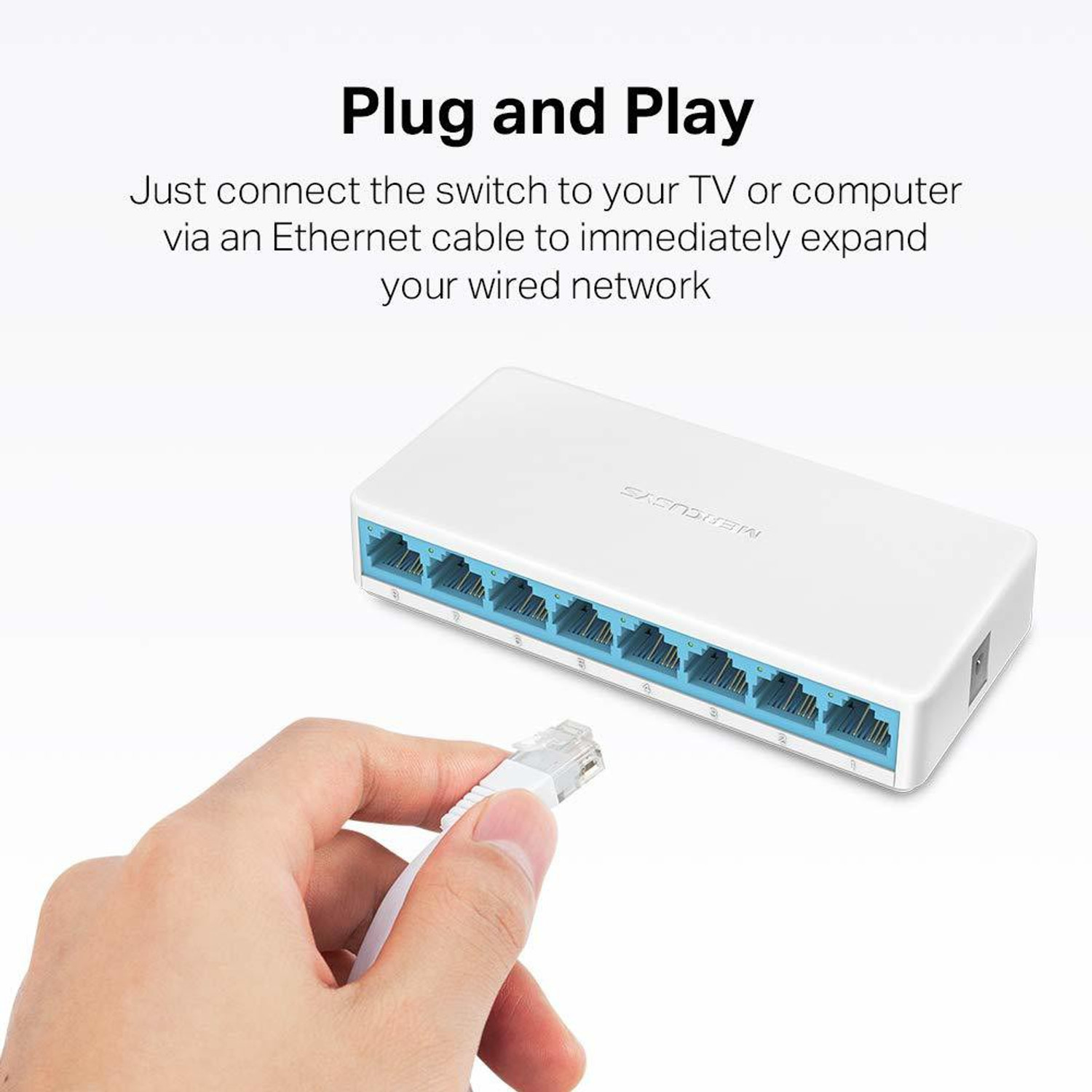 Image of Mercusys network switch 8 Ports 100 Mbps Fully Managed Network Switch