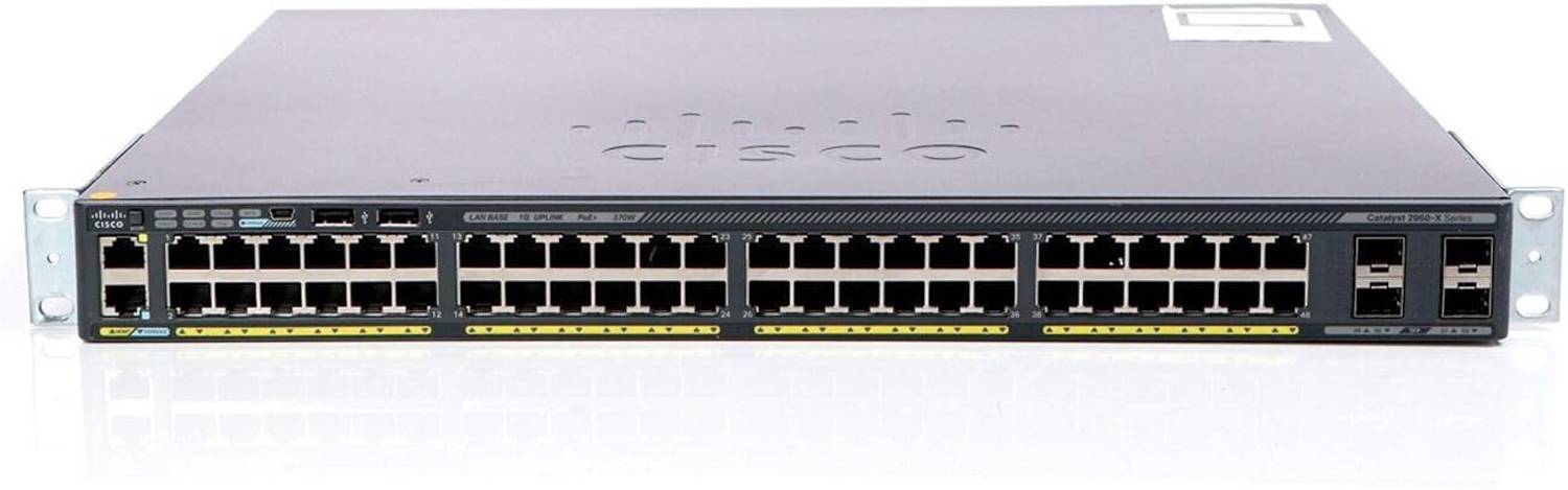 CISCO Catalyst WS-C2960X-48LPS-L 48 Port Ethernet Switch with 370