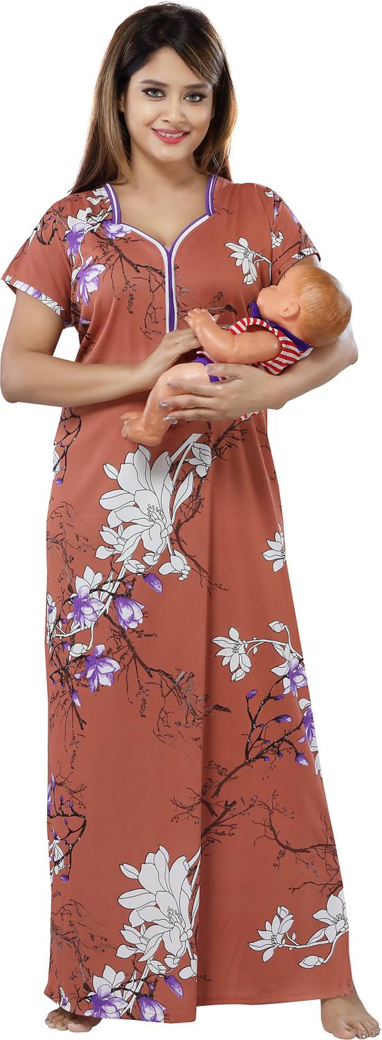 Babesa Women Maternity/Nursing Nighty