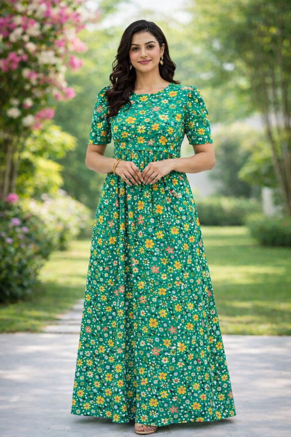 Image of KANNIMAR Women Maternity /Nursing Nighty