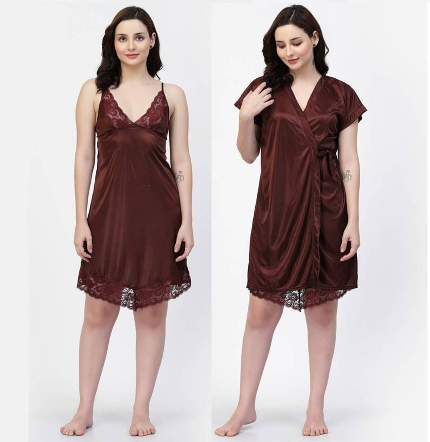 Bombshell Women Nighty with Robe