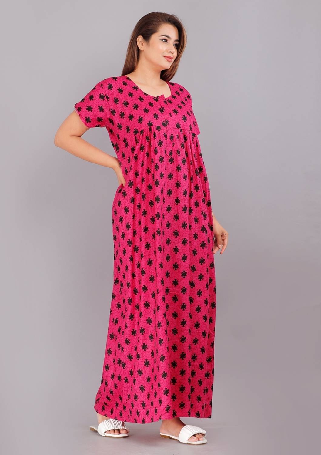NIRMALA FASHIONS Women Nighty