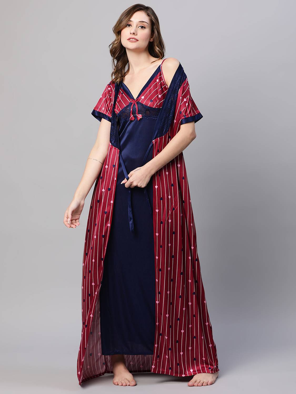 AV2 Women Nighty with Robe