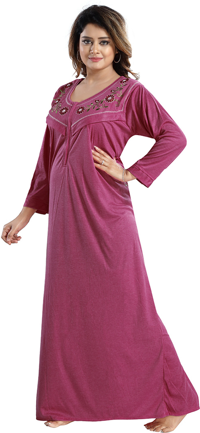 Image of Gutthi Women Maternity /Nursing Nighty