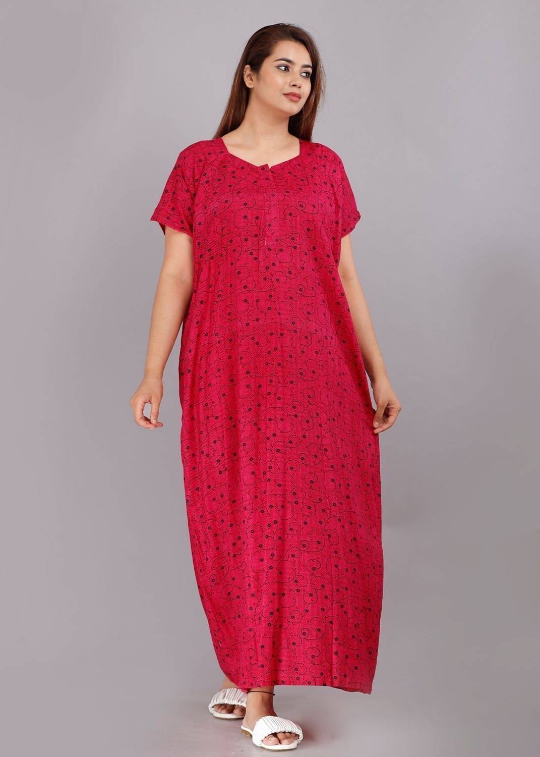 AakarShana Women Nightdress