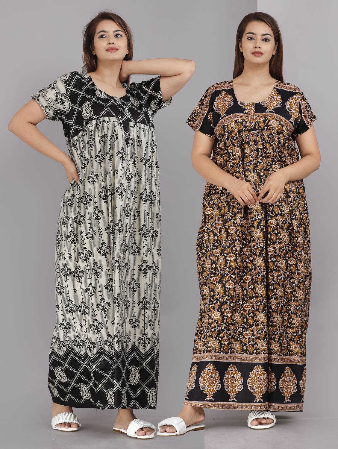 AakarShana Women Nightdress