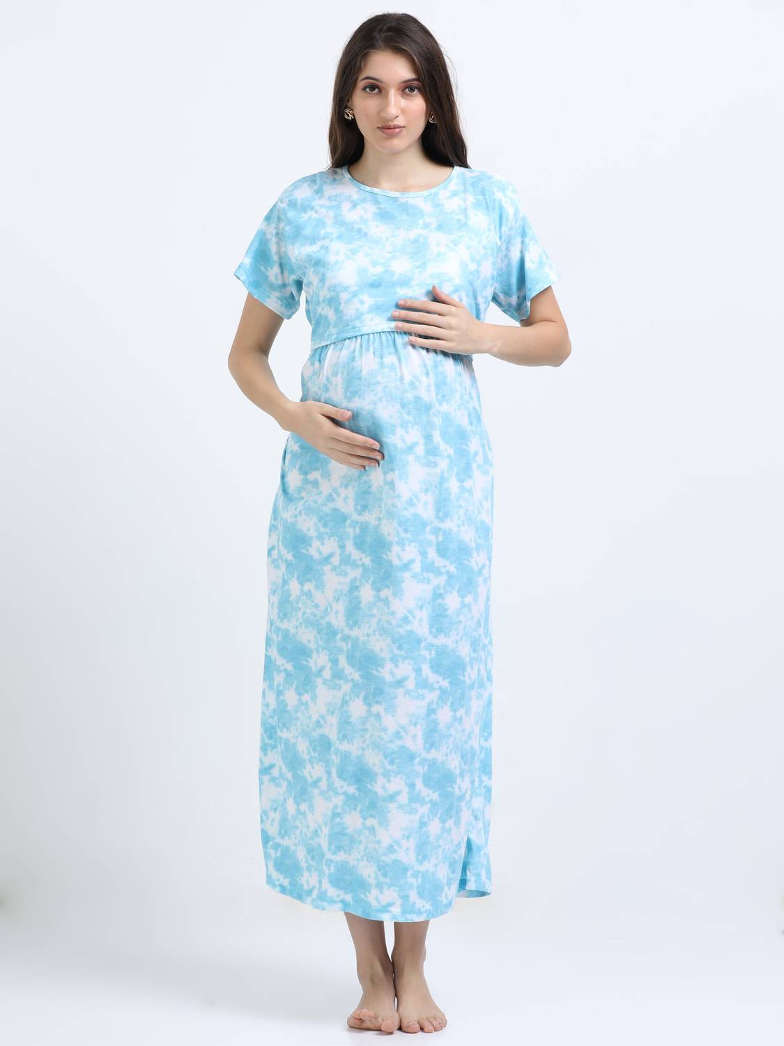 BARBET Women Maternity/Nursing Nighty