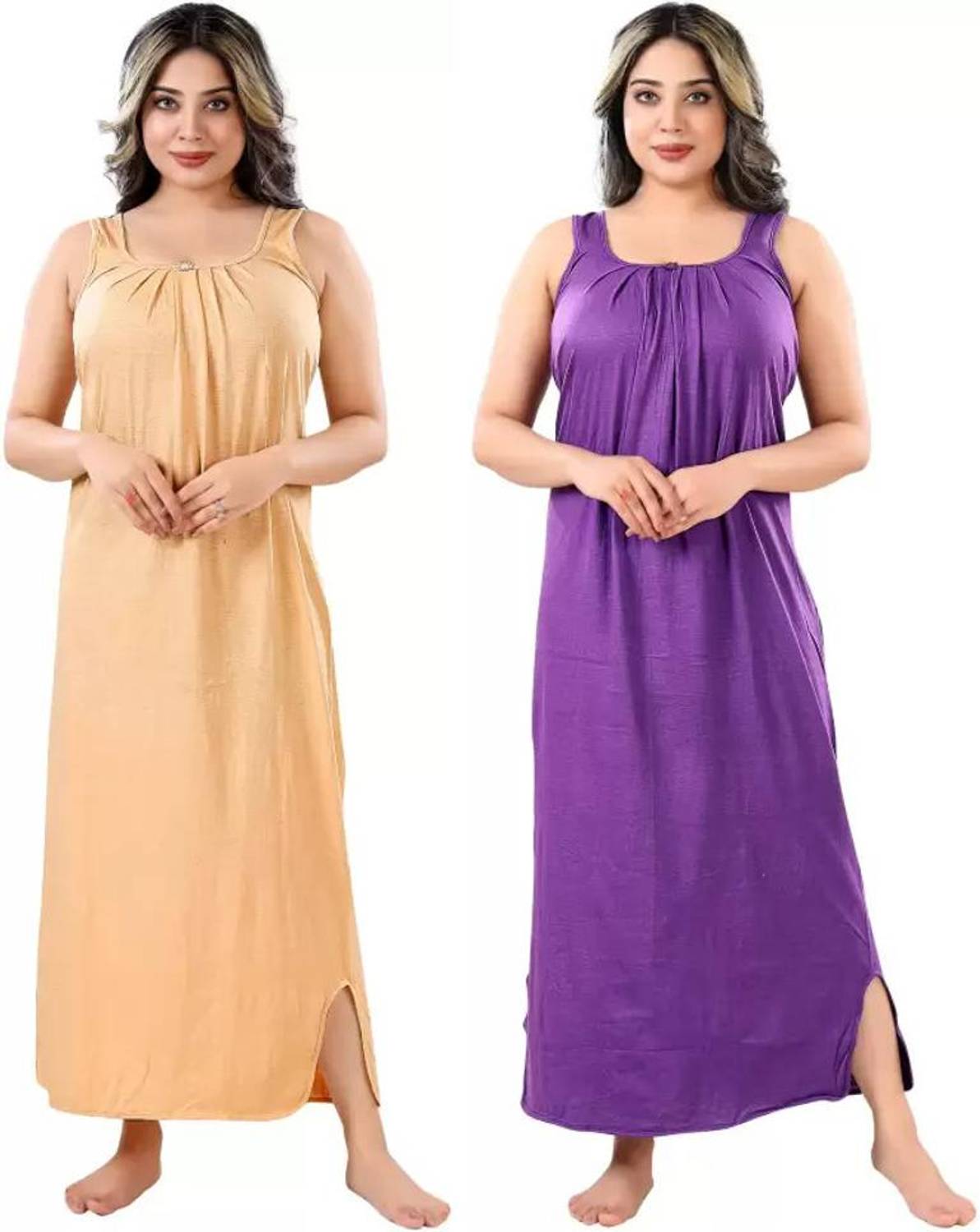 ZAIRRA Pack of 2 Women Nighty