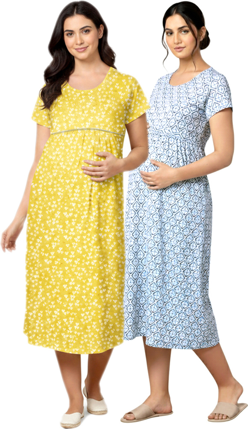 Selini Women Maternity/Nursing Nighty