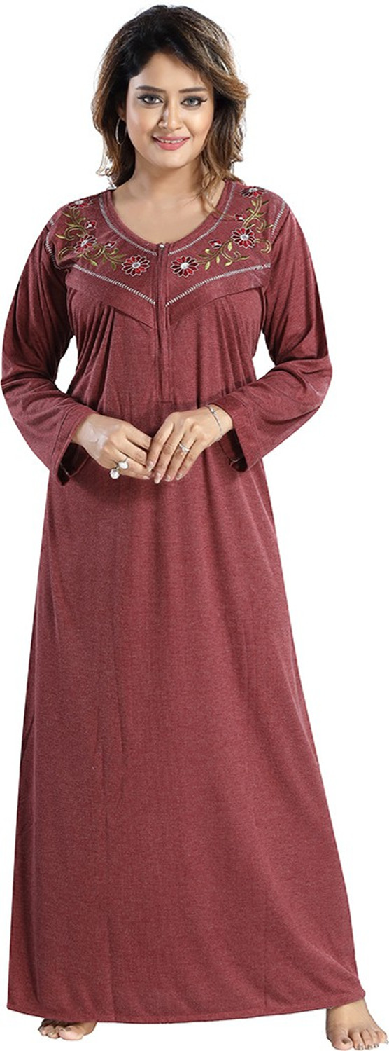 Image of Gutthi Women Maternity /Nursing Nighty