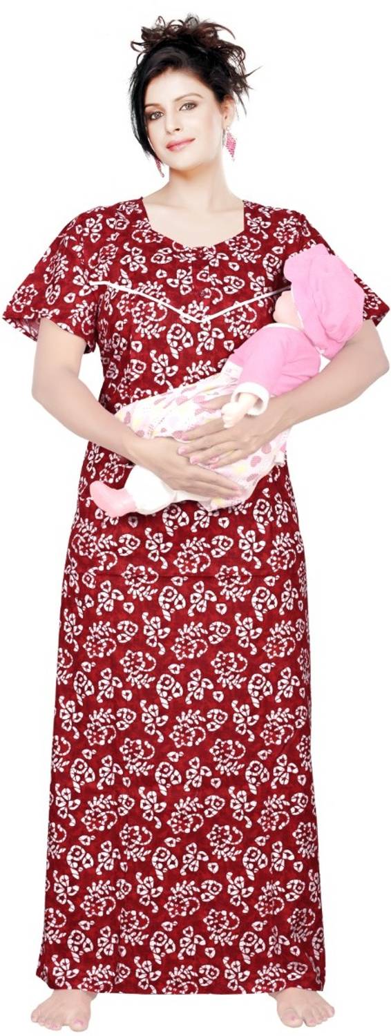 BKTM Women Maternity/Nursing Nighty