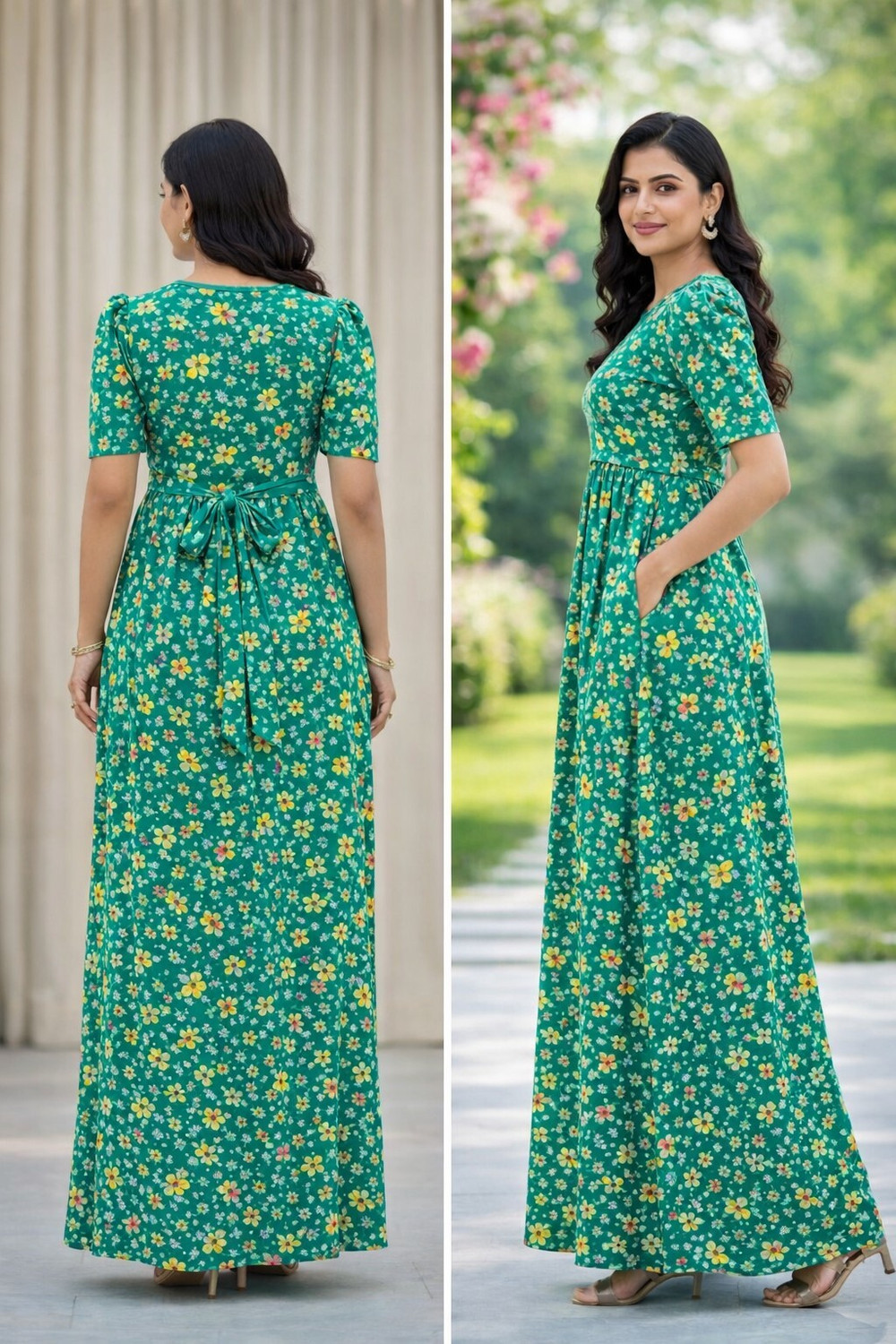 Image of KANNIMAR Women Maternity /Nursing Nighty