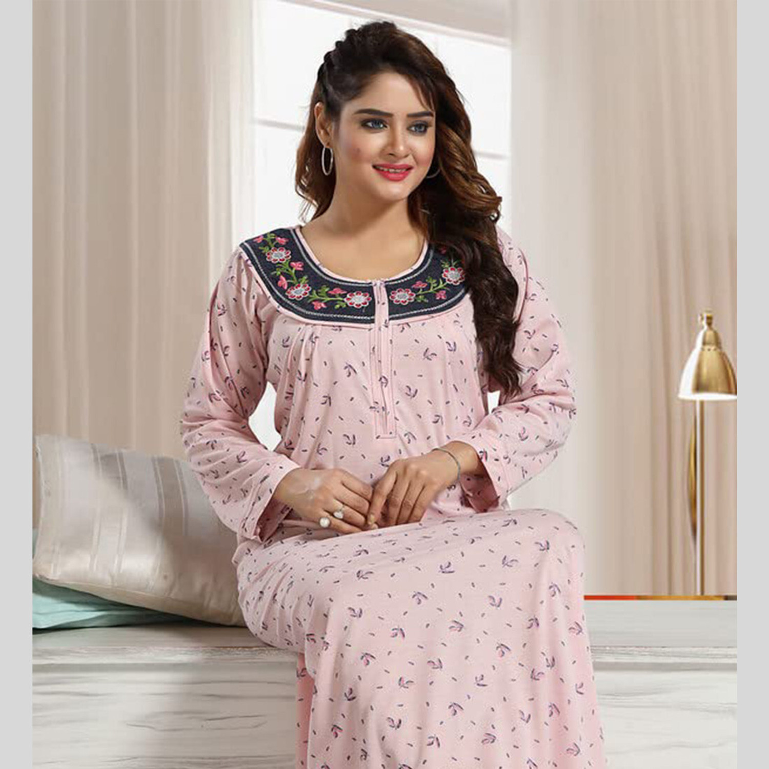 Image of Gutthi Women Maternity /Nursing Nighty