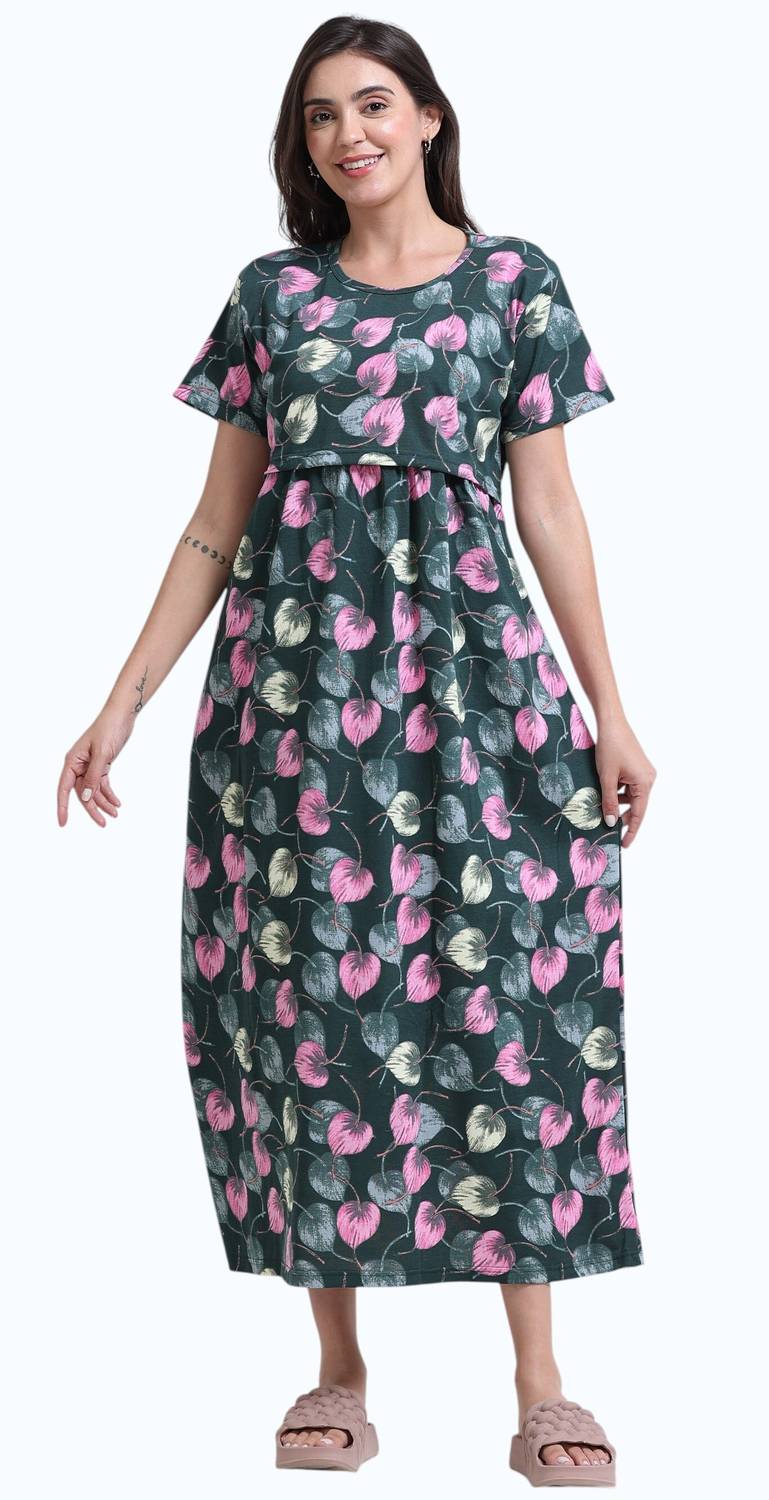 BARBET Women Maternity/Nursing Nighty